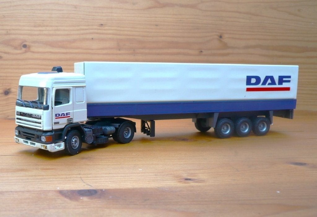 Tekno NL Daf 95 + huifoplegger demo uitvoering Daf trucks, Ophalen of Verzenden, Nieuw, Bus of Vrachtwagen, Tekno