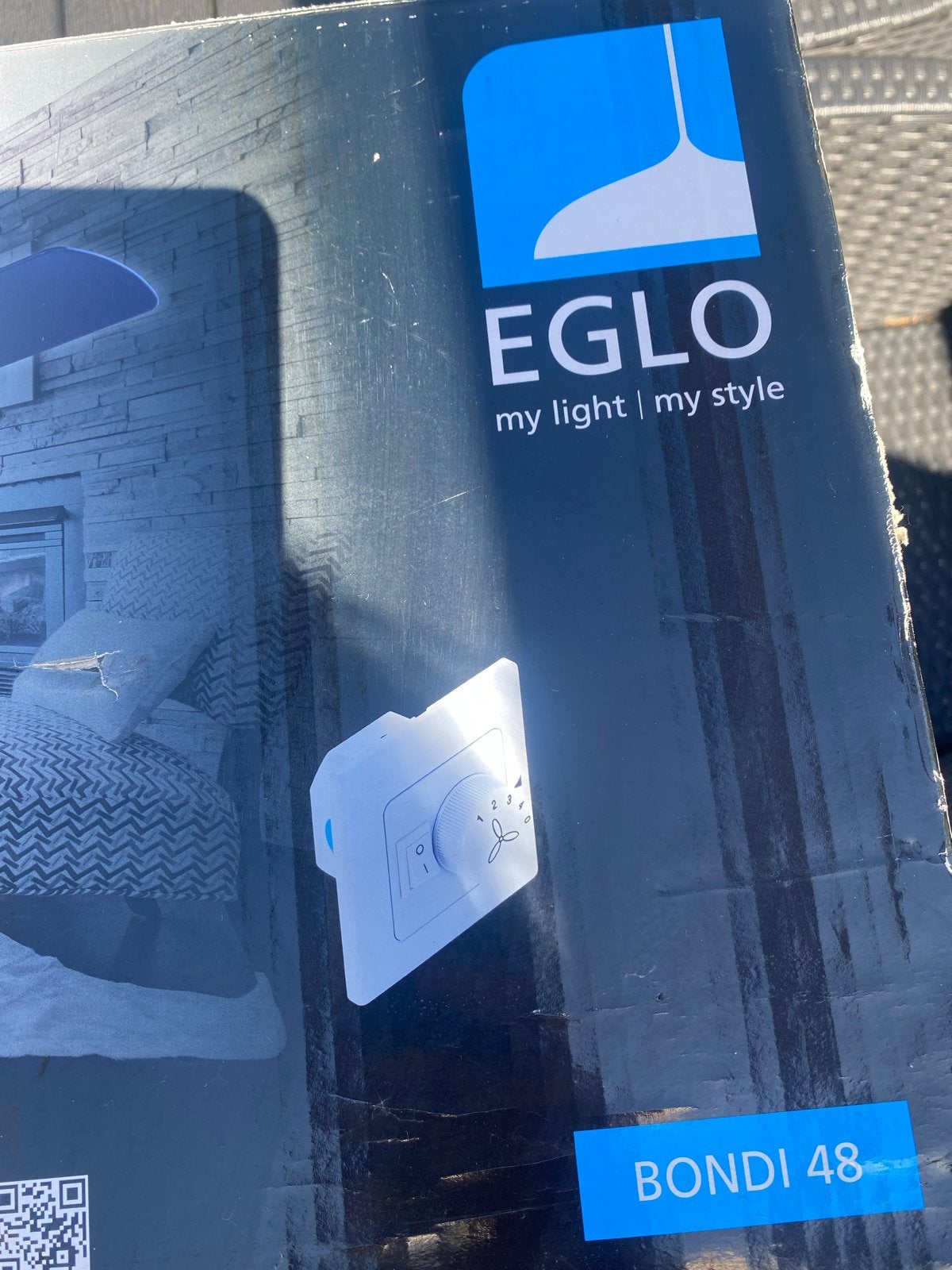 EGLO Bondi 48 Plafondventilator met Afstandsbediening, Witgoed en Apparatuur, Ventilatoren, Ophalen, Nieuw