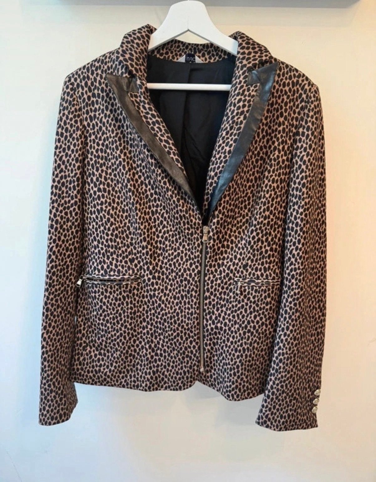 LIU•JO Premium Blazer met Luipaardprint  Maat 42 (IT 48), Kleding | Dames, Bruin, Maat 46/48 (XL) of groter, Ophalen of Verzenden