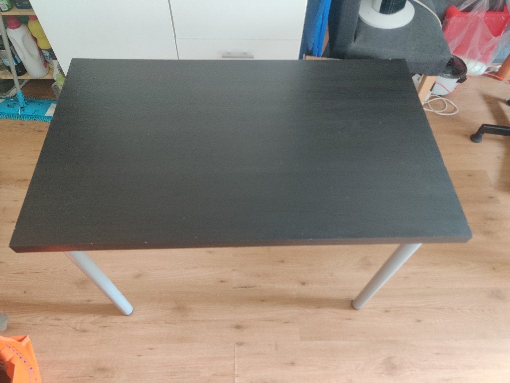 Ikea tavel LINNMON / ADILS, Ophalen, Zwart, Gebruikt, 60 cm