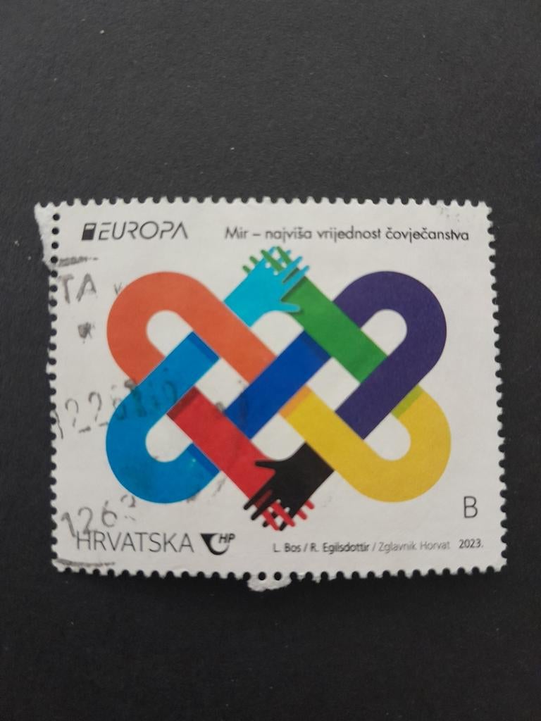 Kroatië Europa postzegels gestempeld  2023, Ophalen of Verzenden, Overige landen, Gestempeld