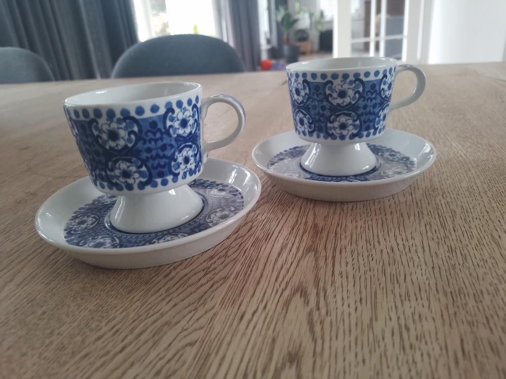 2 Arabia Ali kop en schotels - Vintage Fins design, Ophalen of Verzenden