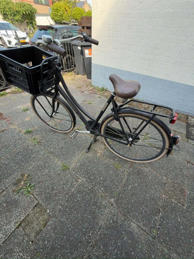 Foto 5 van Cortina U4 Transportfiets Dames - Zwart met krat