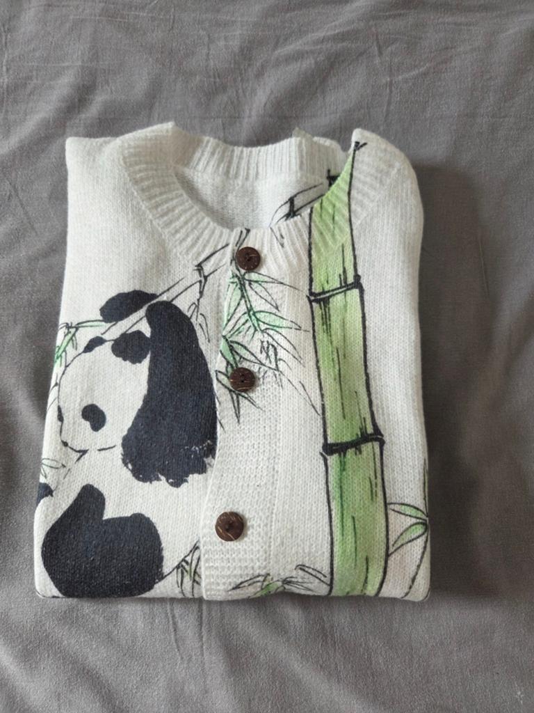 Nieuw Zomer Vest met Panda print - Maat XL Gilet voor Dames, Ophalen of Verzenden, Nieuw, Maat 46/48 (XL) of groter, Wit
