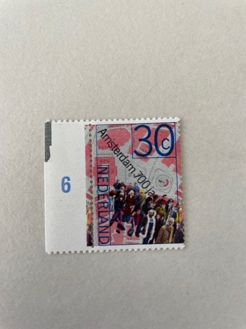 1975 Postfris Amsterdam 700 jaar NVPH 1064, Postzegels en Munten, Ophalen of Verzenden, Na 1940, Postfris