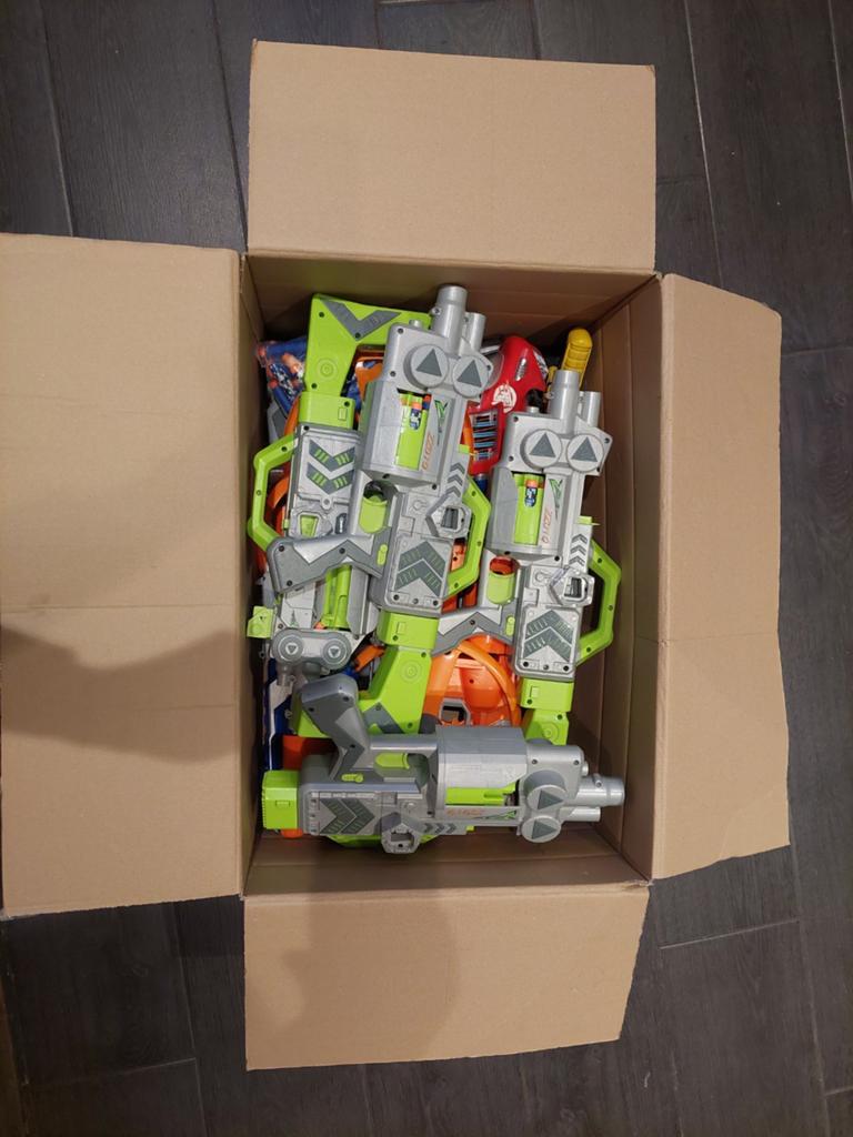Nerf collectie (15 stuks) + elektrische 'paintball' se, Ophalen, Gebruikt, Jongen of Meisje