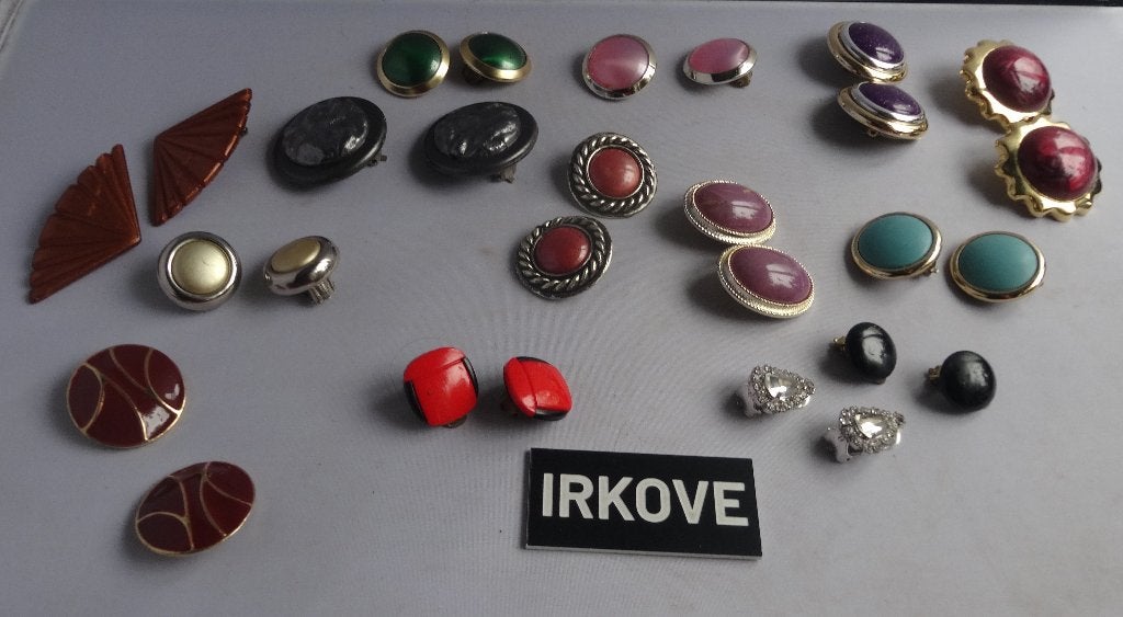 VINTAGE * 14 PAAR OORCLIPS * NIEUWSTAAT * Zeer Divers *, Sieraden, Tassen en Uiterlijk, Oorbellen, Verzenden, Zo goed als nieuw
