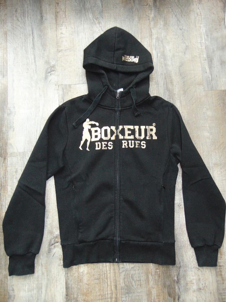 Boxeur des Rues vest zwart maat S sweatvest, Kleding | Heren, Zwart, Ophalen of Verzenden, Zo goed als nieuw, Maat 46 (S) of kleiner