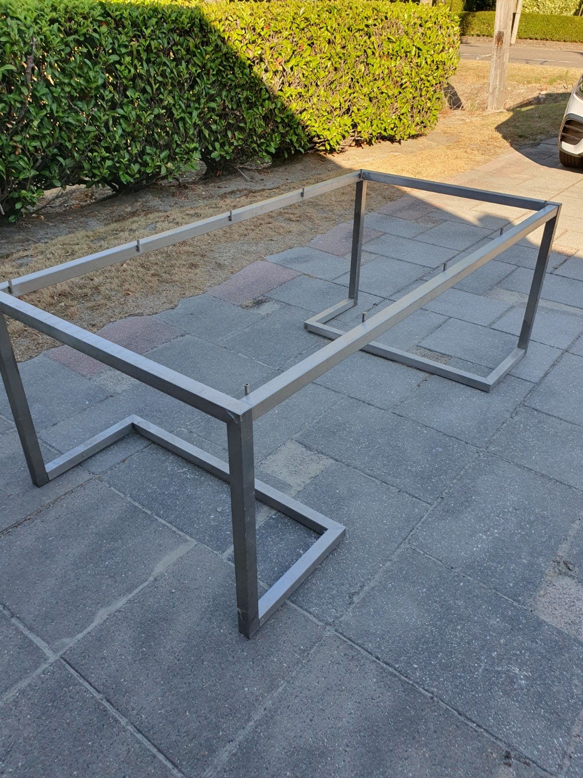 Rvs tafelonderstel, Tuin en Terras, Tuintafels, Ophalen, Rechthoekig, Rvs