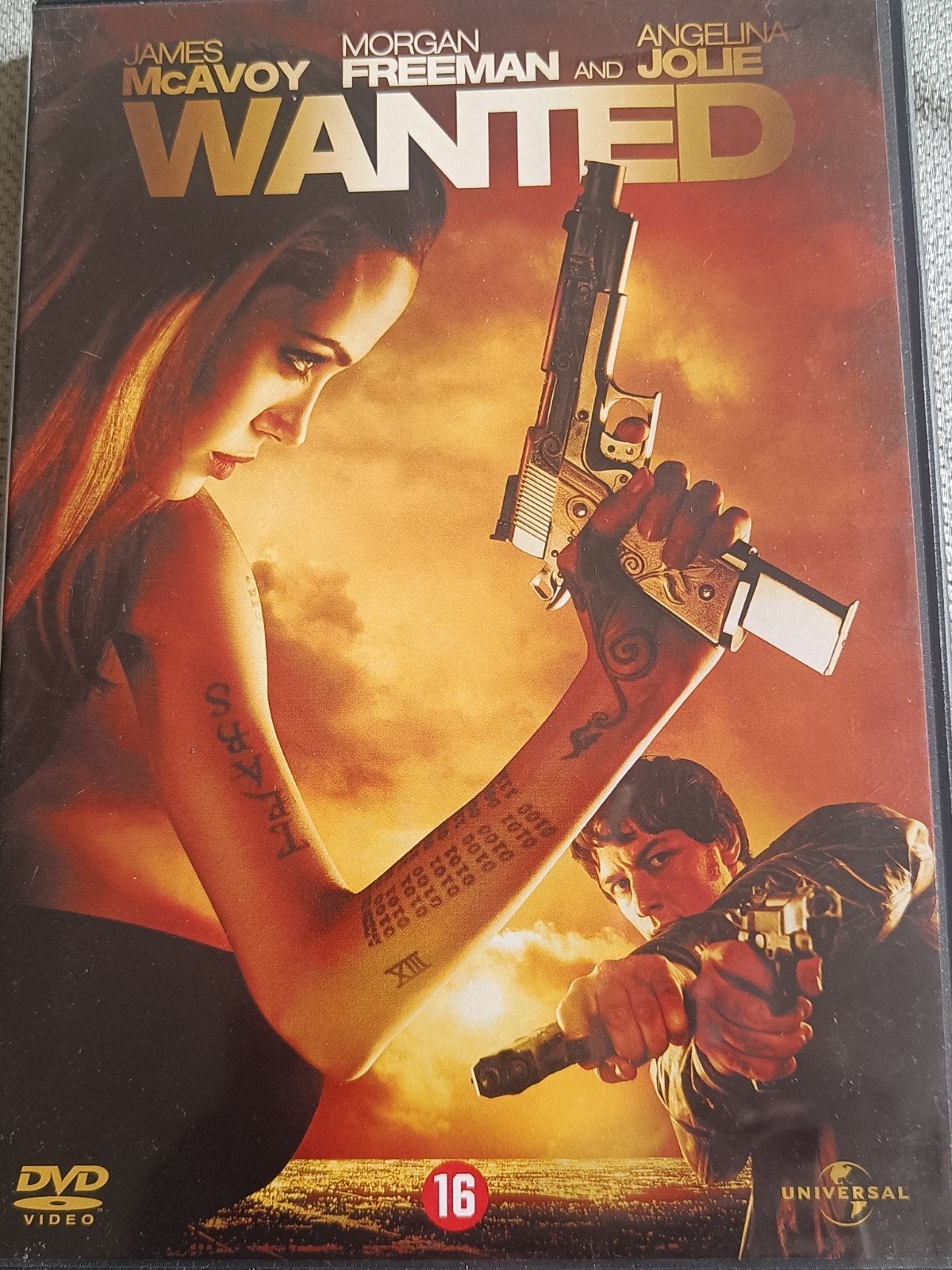 Wanted DVD - Actiethriller met Angelina Jolie, Bonusmateriaal, Gebruikt, Vanaf 16 jaar, Ophalen of Verzenden