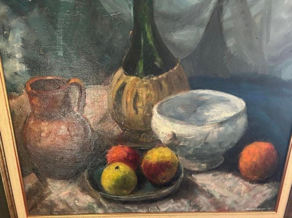 Olieverfschilderij Stilleven door W.Rozendaal (1979), Ophalen