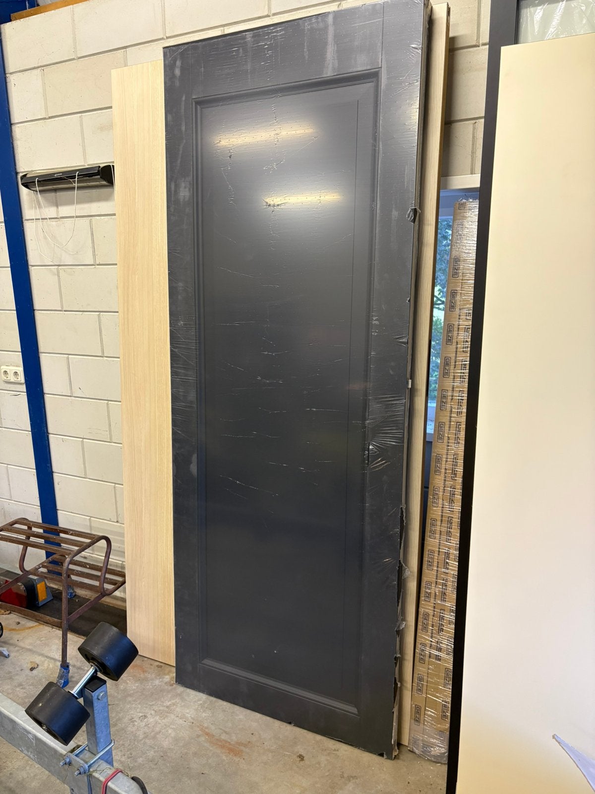 Zwarte Dichte binnendeur 88x231.5, Ophalen, Zo goed als nieuw, Binnendeur, 215 cm of meer