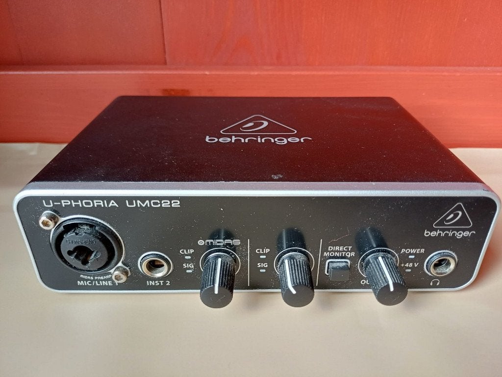 Behringer Uphoria UMC22 audio interface, Ophalen of Verzenden, Zo goed als nieuw