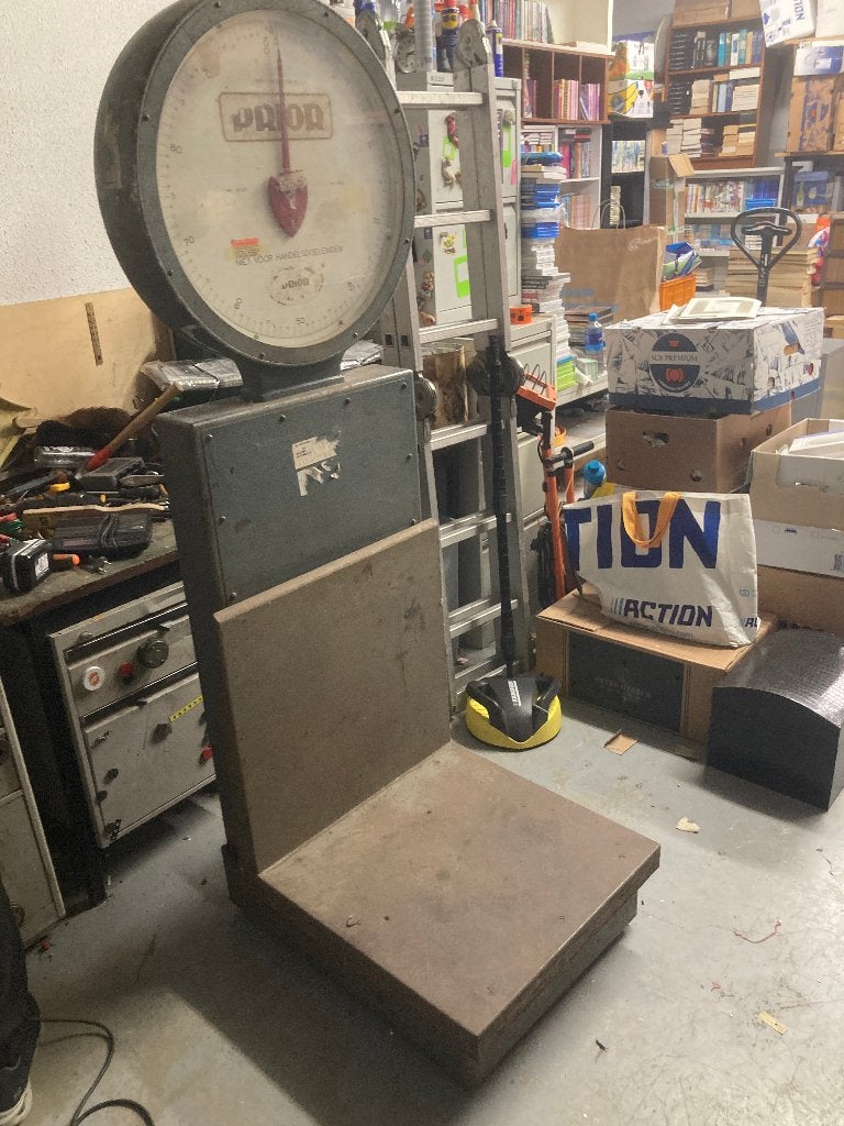 T.K. Manshoge ouderwetse nostalgische weegschaal, Ophalen, Gebruikt, 100 kg of meer, Overige typen