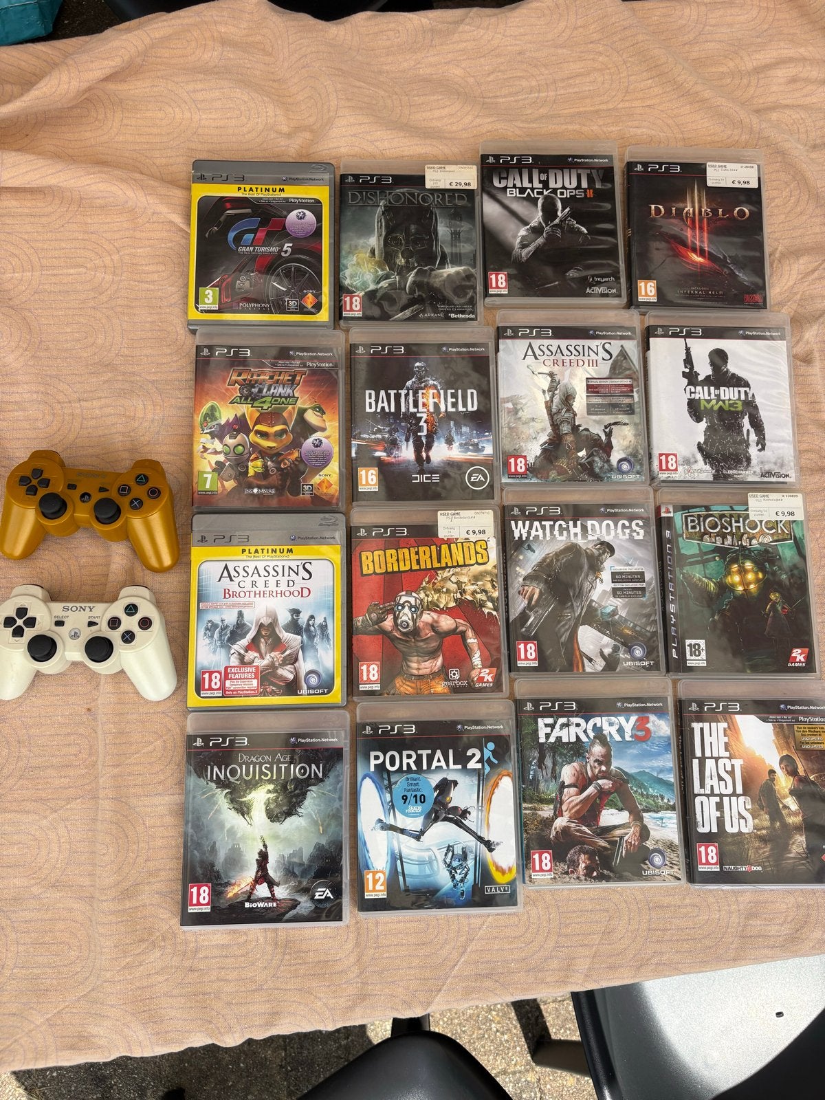 PS3 Games en Controllers Bundel - Diverse Topgames, Ophalen, Online, Gebruikt, Vanaf 18 jaar