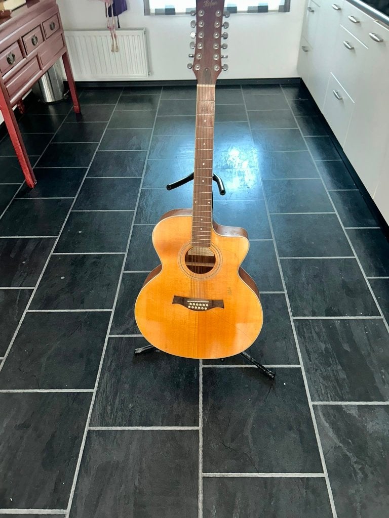 Höfner 12 snarige gitaar, Ophalen, Gebruikt, Klassieke of Spaanse gitaar, 12-snarig