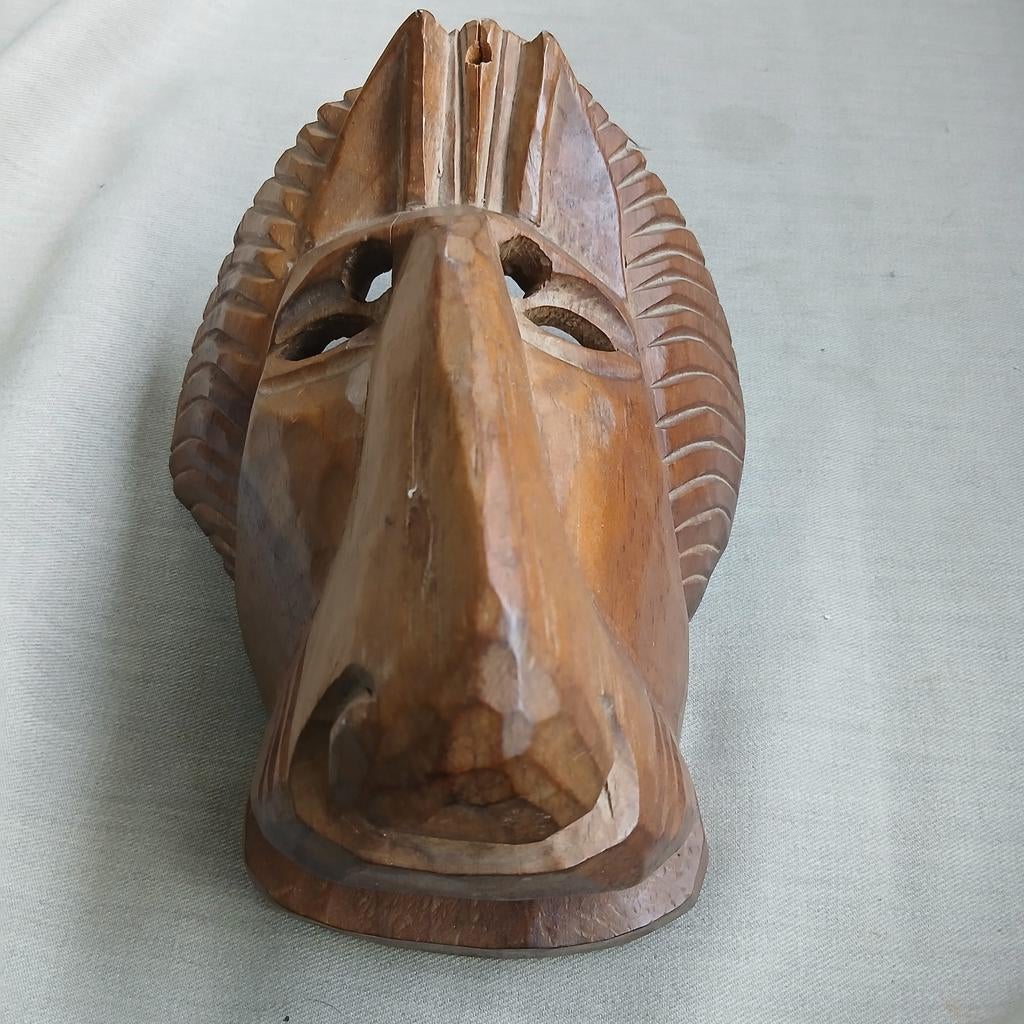 Tribal, Native Art  afrikaans masker "Leeuw", Ophalen of Verzenden