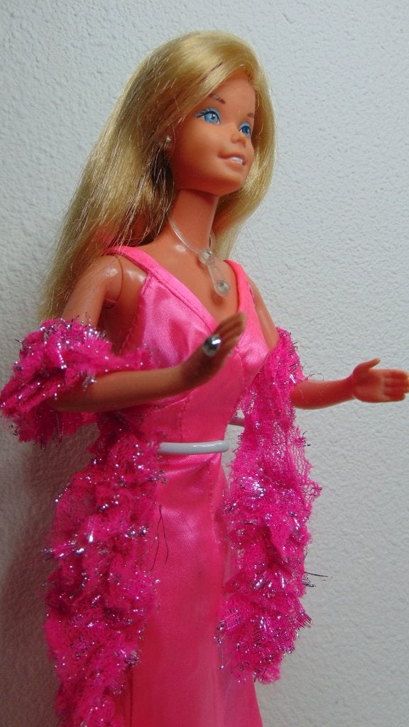 Blonde Barbie pop Superstar Jaren 70, Verzamelen, Poppen, Ophalen of Verzenden, Gebruikt, Pop