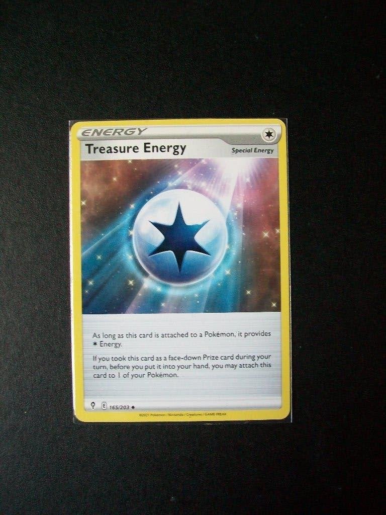 3320. Nieuwe Pokemon Kaart TREASURE ENERGY (165/203), Verzenden, Nieuw, Losse kaart