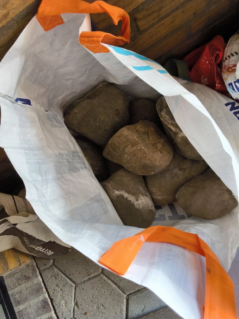 Gratis ophalen.... Maaskeien, Tuin en Terras, Grind, Keien en Split, Ophalen, Gebruikt
