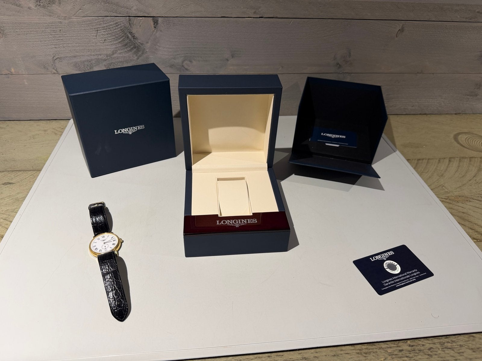 Longines Presence L4.805.2.11.2 - Klassiek Herenhorloge, Boeken, Ophalen of Verzenden