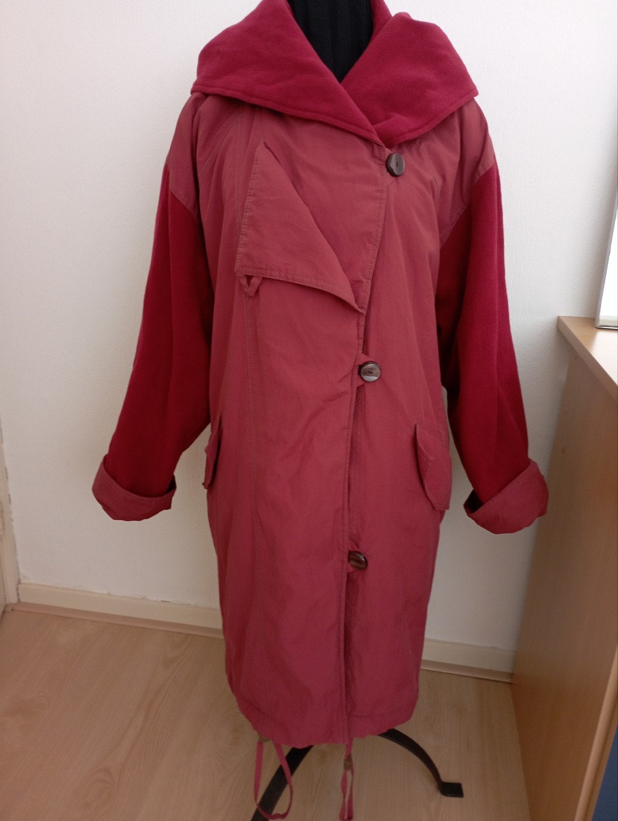Winter jas., Ophalen of Verzenden, Zo goed als nieuw, Maat 42/44 (L), Rood