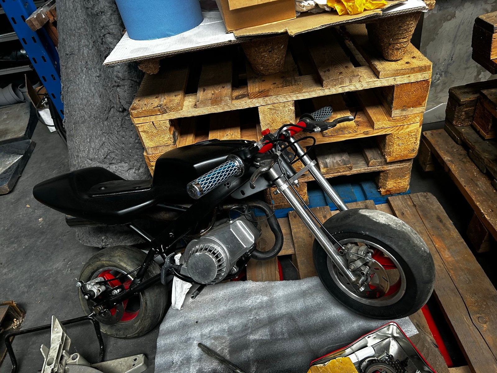 Minibike - Project of opknapper, Ophalen of Verzenden, Gebruikt, Schijfrem, Overige typen