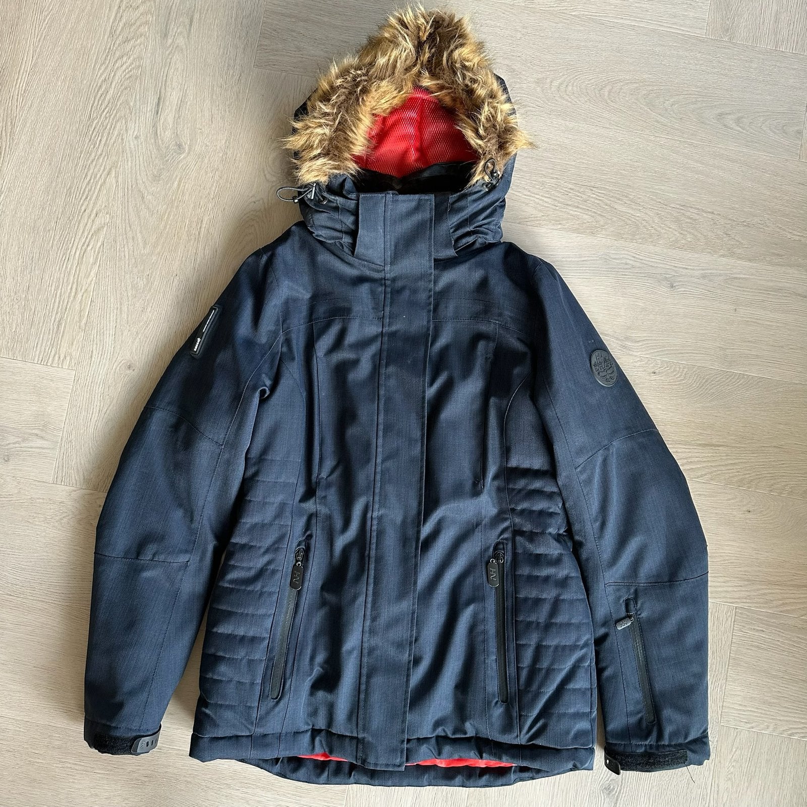Dames Ski Jas, winterjas, HN, S, blauw, human nature, Ophalen of Verzenden, Zo goed als nieuw, Jack