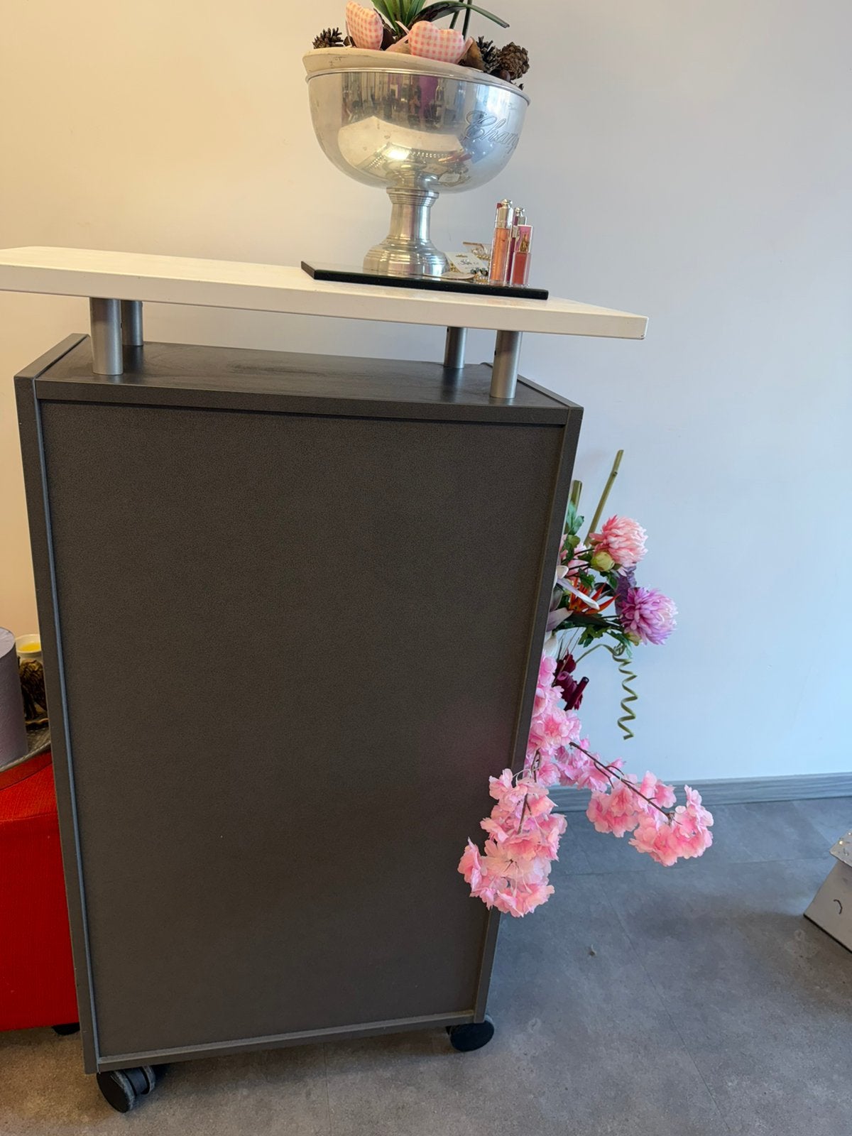 Kast verrijdbare opbergkast met roldeur en werkblad, Ophalen of Verzenden, Zo goed als nieuw