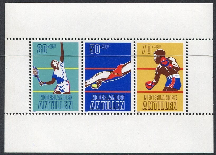 Nederlandse Antillen 688 postfris Boksen, zwemmen 1981, Verzenden, Postfris