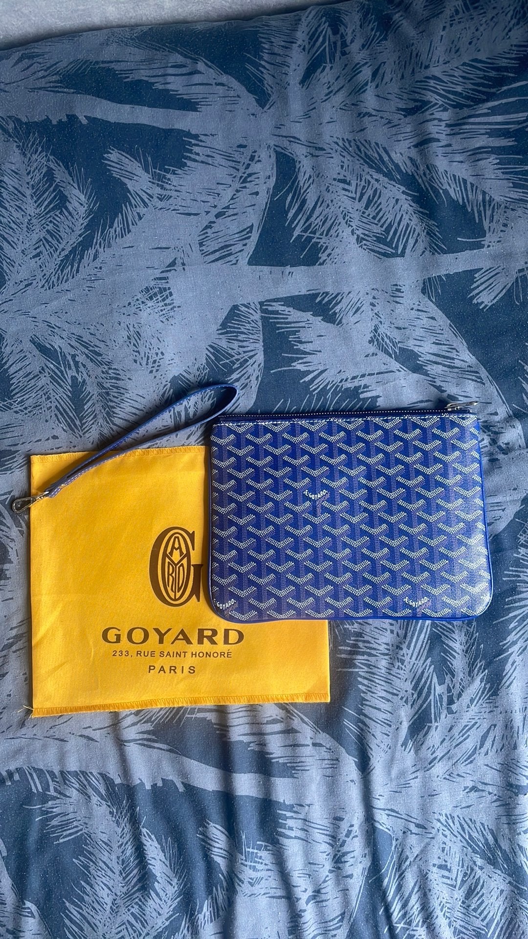 goyard tas blauw, Ophalen, Zo goed als nieuw, Blauw
