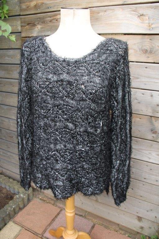 Trui zwart/ zilver Didi mt XXL Vaste prijs, Kleding | Dames, Zwart, Maat 46/48 (XL) of groter, Didi, Ophalen of Verzenden