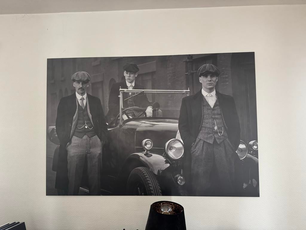 Peaky Blinders Schilderij Dibond 150x100cm, Antiek en Kunst, Ophalen