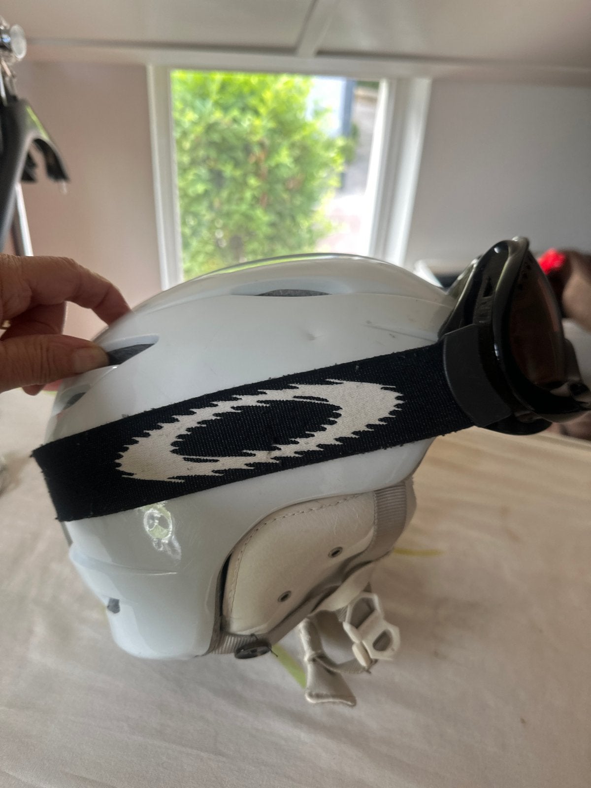 Giro skihelm met Oakley skibril - Maat M, Gebruikt, Overige typen, Skiën, Ophalen