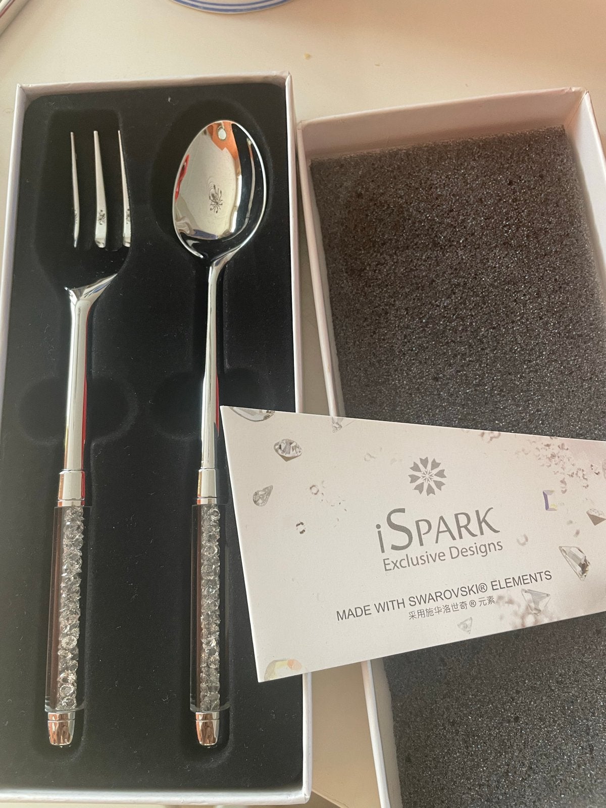 iSPARK Bestekset met Swarovski Elementen, Bestekset, Overige typen, Nieuw, Ophalen of Verzenden