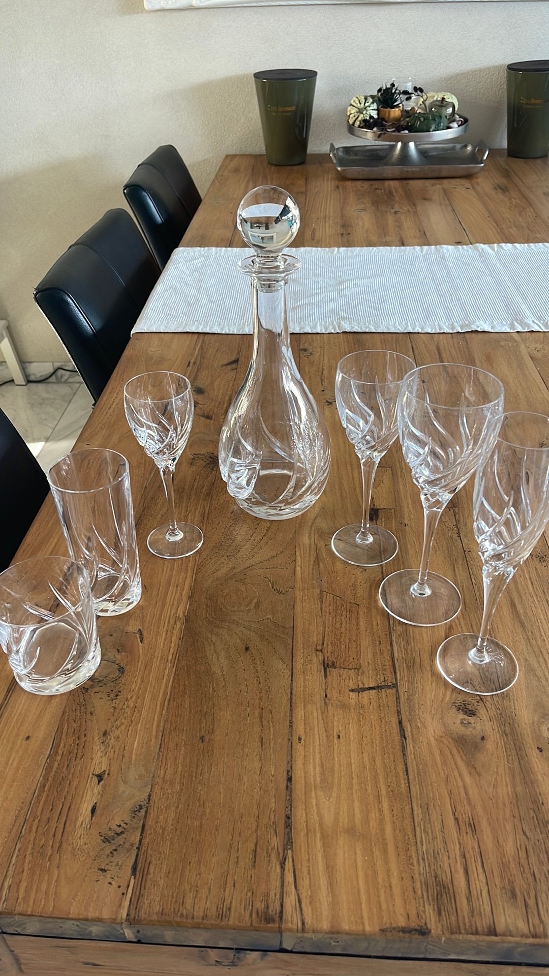 Gehele set Kristallen glazen WEDGWOOD serie TOSCANE, Ophalen of Verzenden