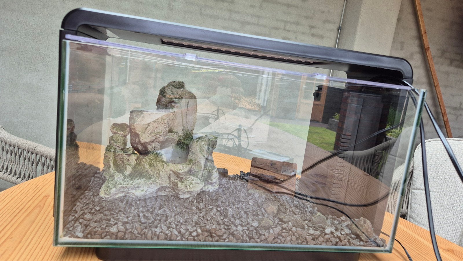 Aquarium 25 L, Dieren en Toebehoren, Ophalen, Verwarming, Zo goed als nieuw, Leeg aquarium