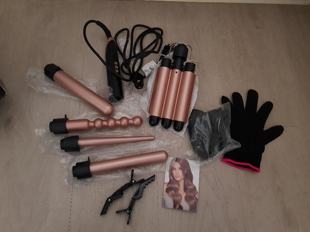 Multi - Function Curling Iron , zeer uitgebreid, Ophalen of Verzenden, Zo goed als nieuw, Krultang of Stijltang
