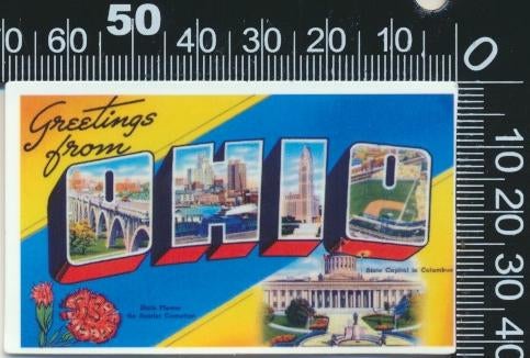 Sticker: Greetings from Ohio, Verzamelen, Stickers, Zo goed als nieuw, Bedrijf of Vereniging, Ophalen of Verzenden