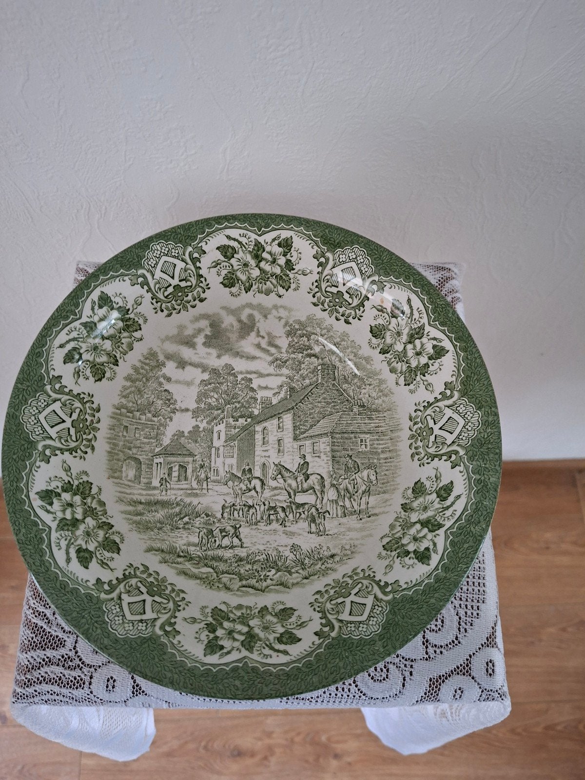 Antieke Engelse Ironstone Schaal - Old Inns Series, Ophalen