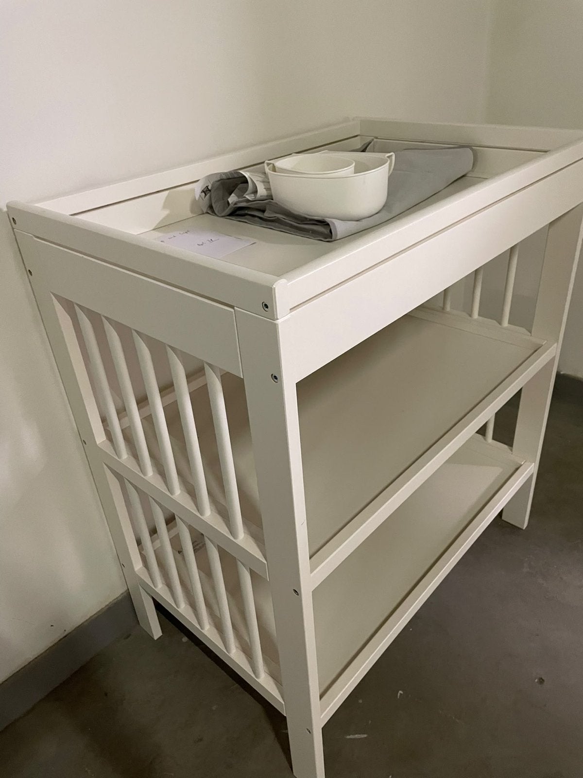 Ikea GULLIVER Commode - Wit, 82x54x93 cm, Ophalen, 50 tot 70 cm, Zo goed als nieuw, 75 tot 100 cm