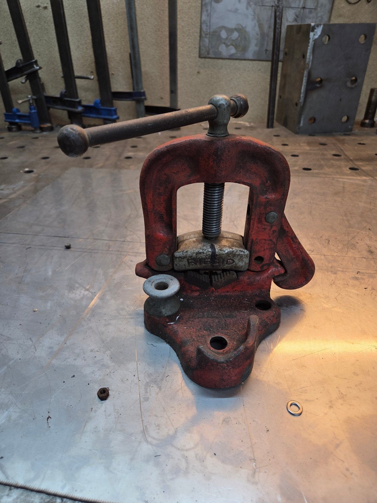 Robuuste Ridgid Pijpenklem, Ophalen of Verzenden, Gebruikt, Klem, Ridgid