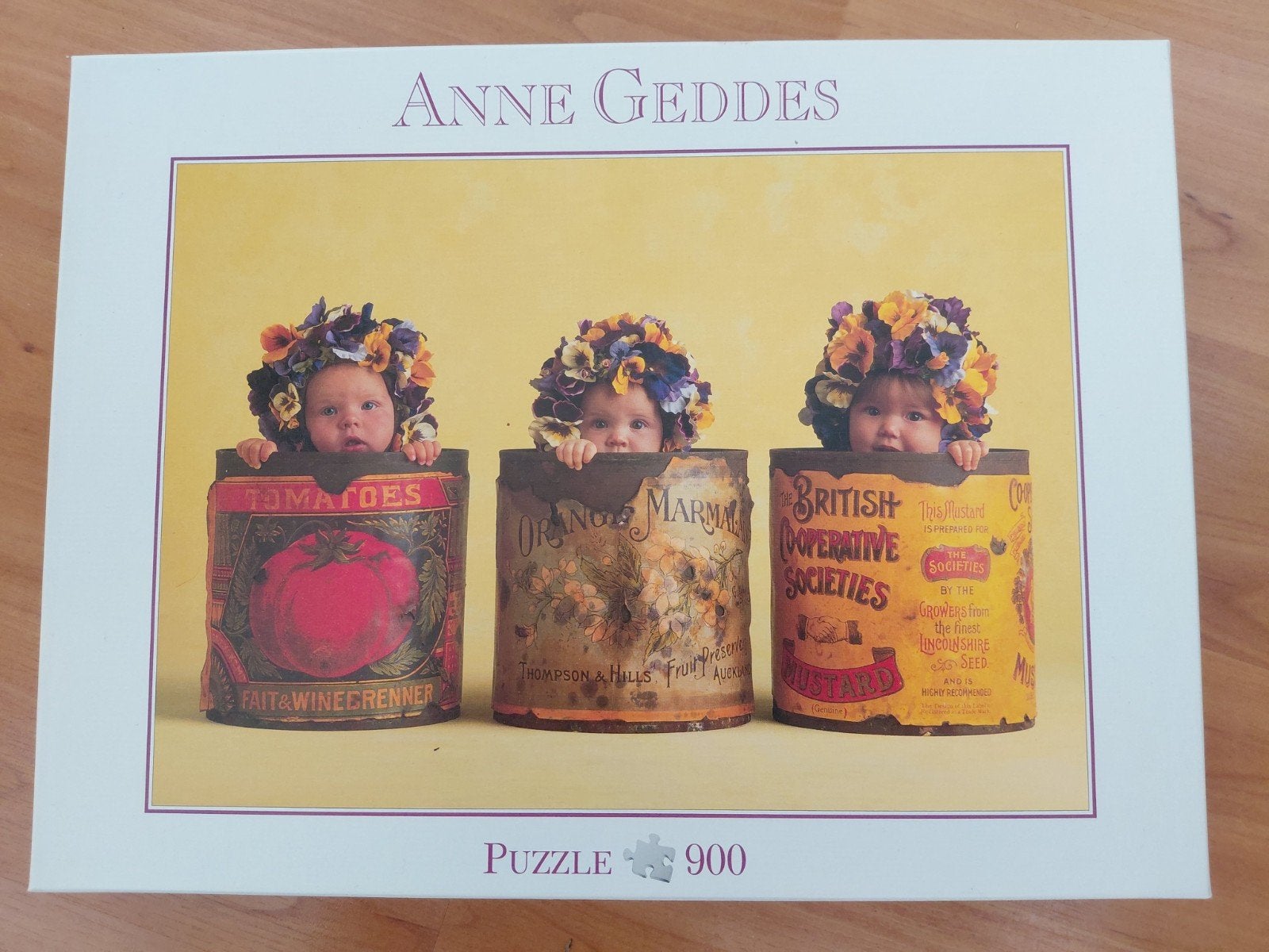 Anne Geddes - 900 stukjes - 666 x 476 mm, Ophalen of Verzenden, 500 t/m 1500 stukjes, Zo goed als nieuw, Legpuzzel