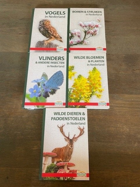 Complete Collectie 5 Natuur Boekjes Postcodeloterij, Boeken, Natuur, Nieuw, Natuur algemeen, Ophalen of Verzenden