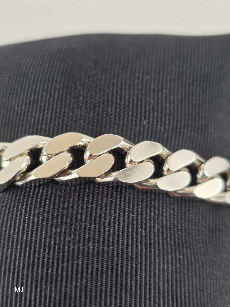 Zilveren gourmet armband                                  Z3, Gebruikt, ., Ophalen of Verzenden, .