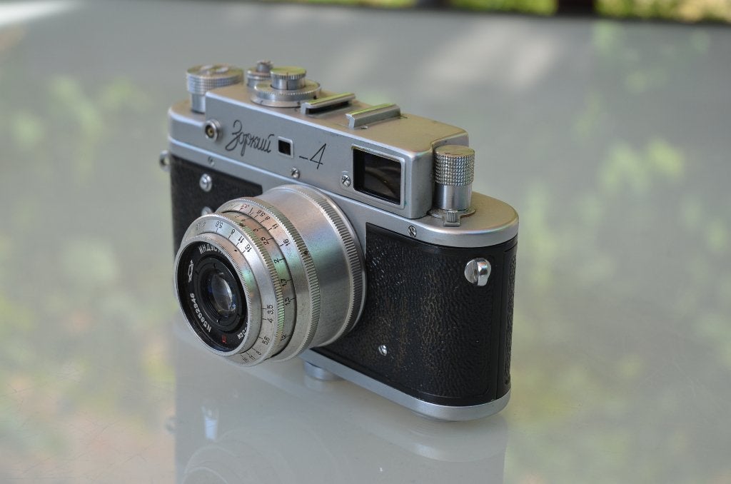 Zorki 4 (Cyrillisch) Meetzoekercamera, Audio, Tv en Foto, Fotocamera's Analoog, Ophalen of Verzenden, Gebruikt, Compact, Overige Merken