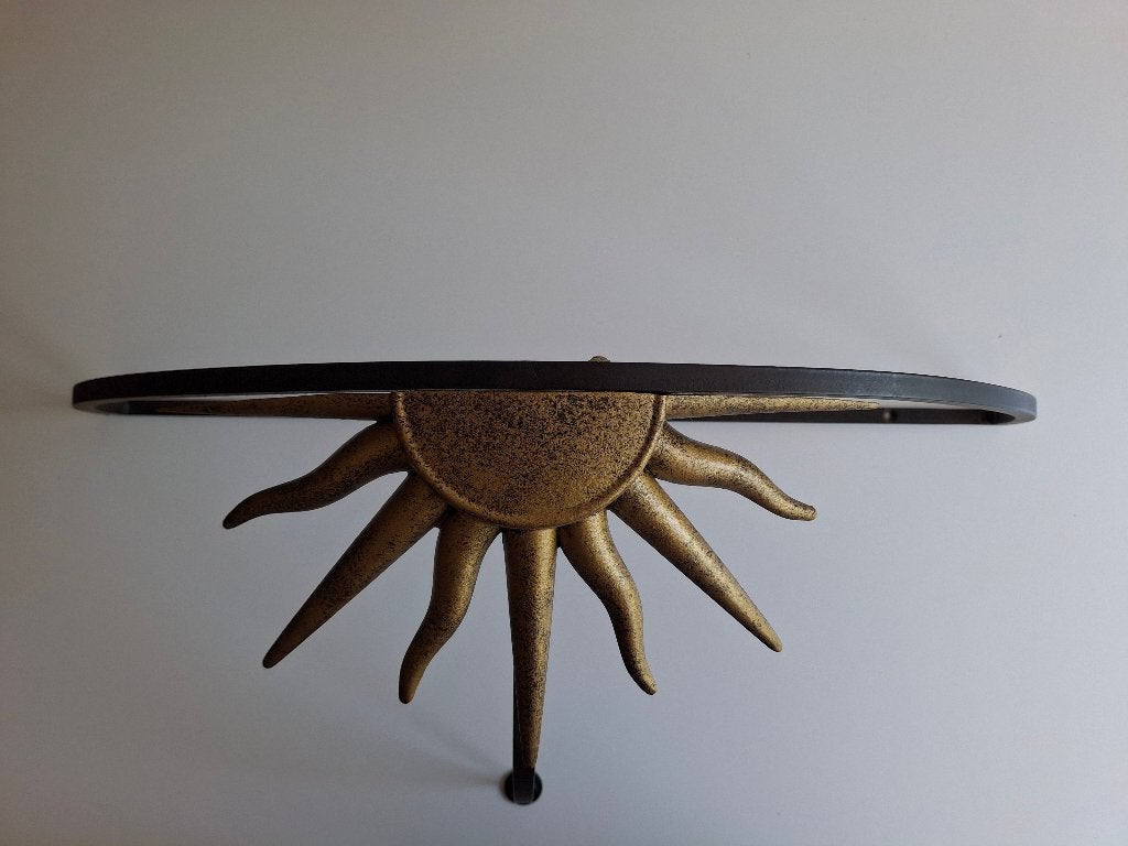 Fraai wandtafeltje van glas, Ophalen, Gebruikt, 50 tot 100 cm, Rond