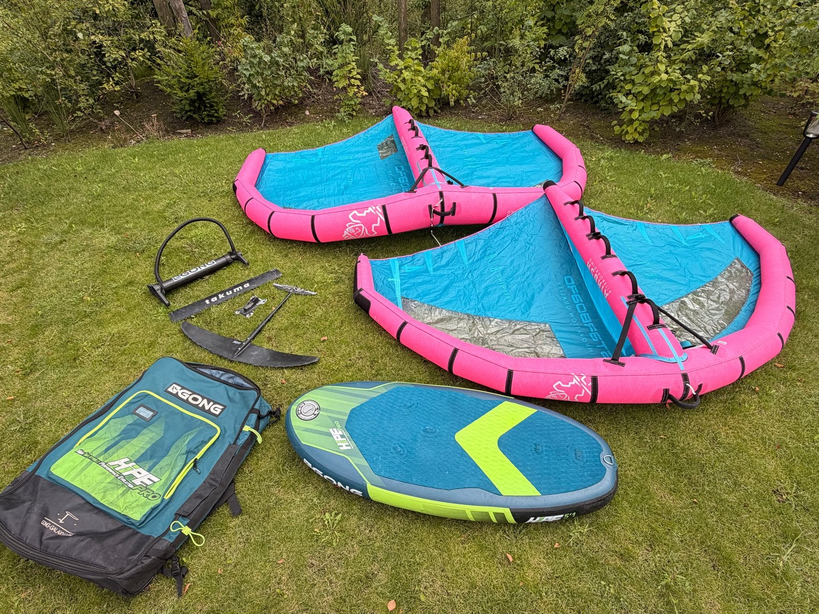 Complete Wingfoil Set: Gong, Takuma, Starboard, Watersport en Boten, Ophalen, Gebruikt, Overige typen