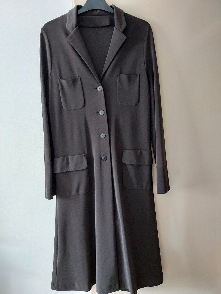 'ROBE MANTEAU' maat M kleur mokka, Kleding | Dames, Maat 38/40 (M), Bruin, Verzenden, Onbekend