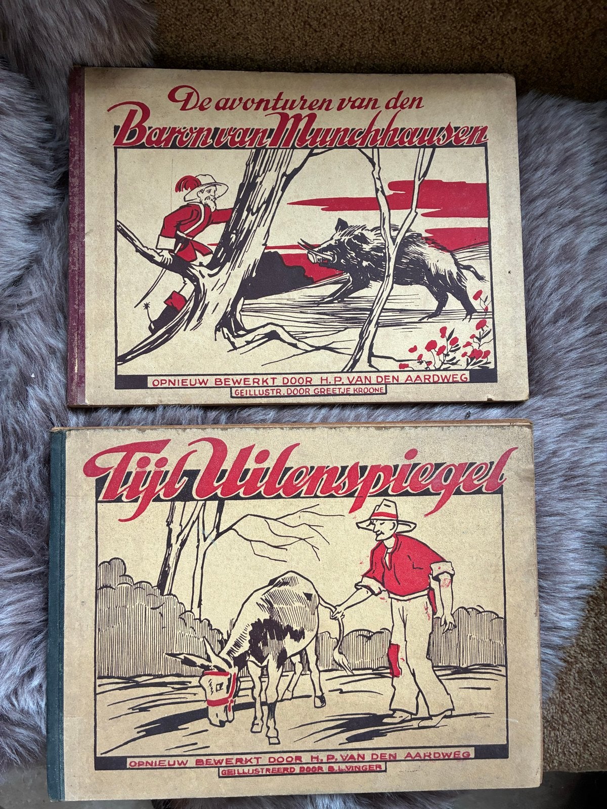 De avonturen van Baron van Munchhausen & Tijl Uilenspiegel, Antiek en Kunst, Ophalen of Verzenden